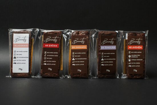 "Brūnītis" jeb braunijs (dažādas garšas)